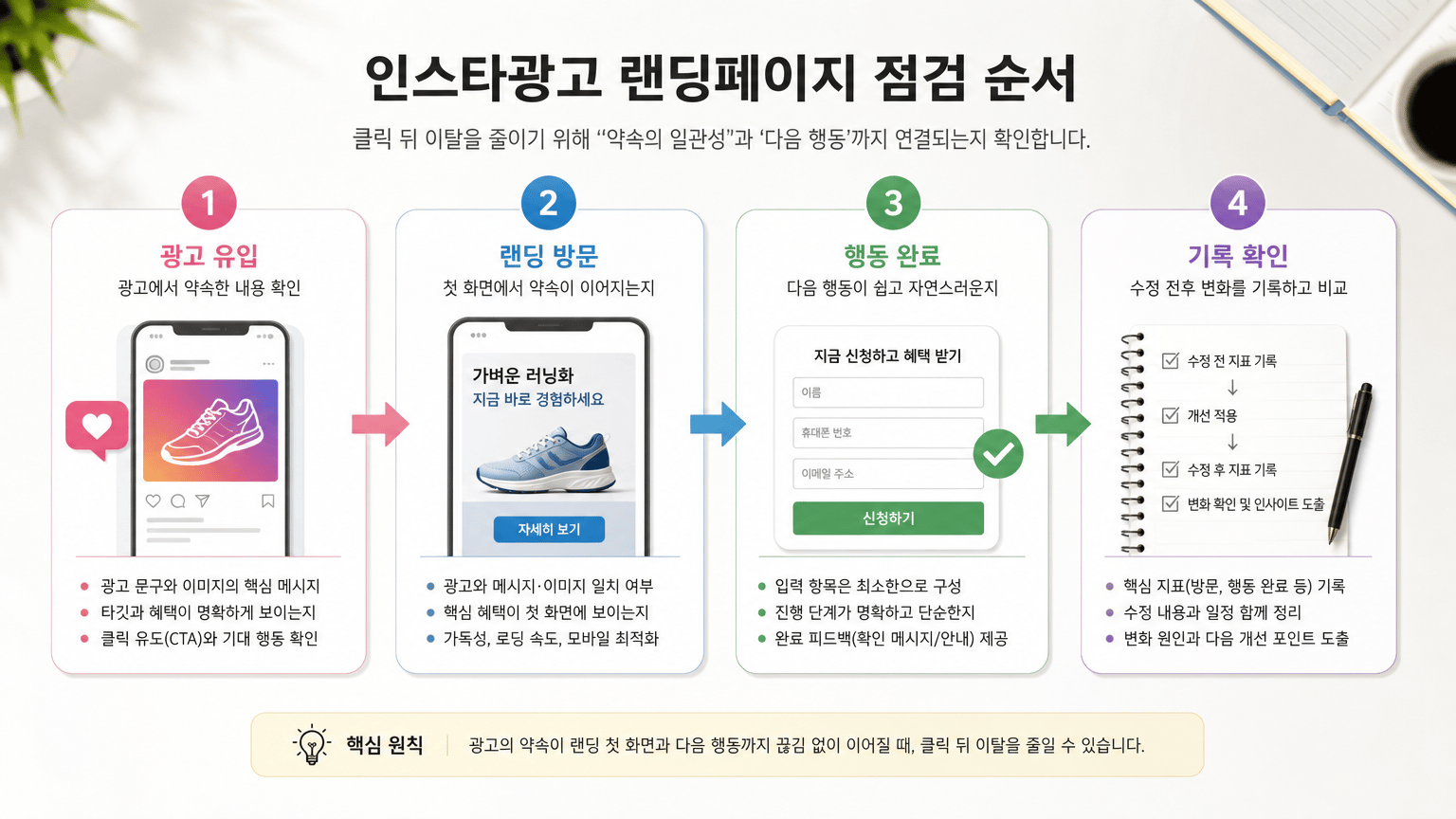 인스타광고 랜딩페이지 점검법: 클릭 뒤 이탈을 줄이는 기본 항목