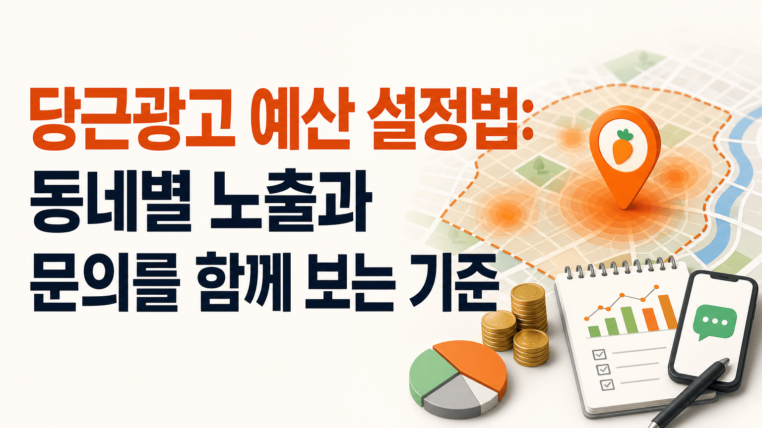 당근광고 예산 설정법: 동네별 노출과 문의를 함께 보는 기준